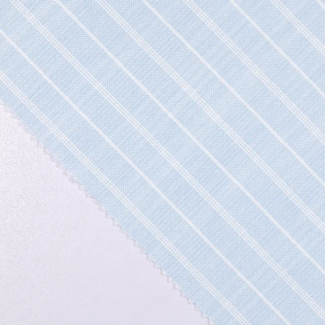 China Fabric for Shirt,Skirt Yarn Dyed Stripe Woven Blended Fabric Cotton Polyester blue color buy from China wholesaler bulk order at wholesale price free worldwide shipping Alibaba