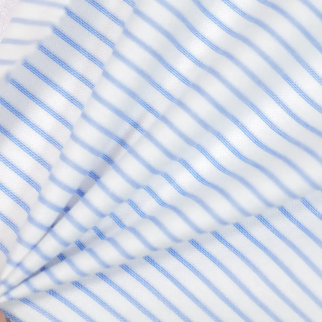 China Fabric for T-Shirt,Skirt,Backless Beach Dress Rib Knit Fabric Cotton Polyester WHITE BLUE color buy from China wholesaler bulk order at wholesale price free worldwide shipping Alibaba