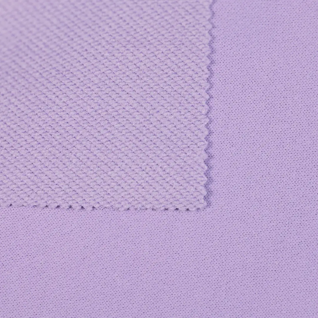 China Fabric for Skirt,Hoodie Pique Knit Fabric Polyester dark purple color buy from China wholesaler bulk order at wholesale price free worldwide shipping Alibaba
