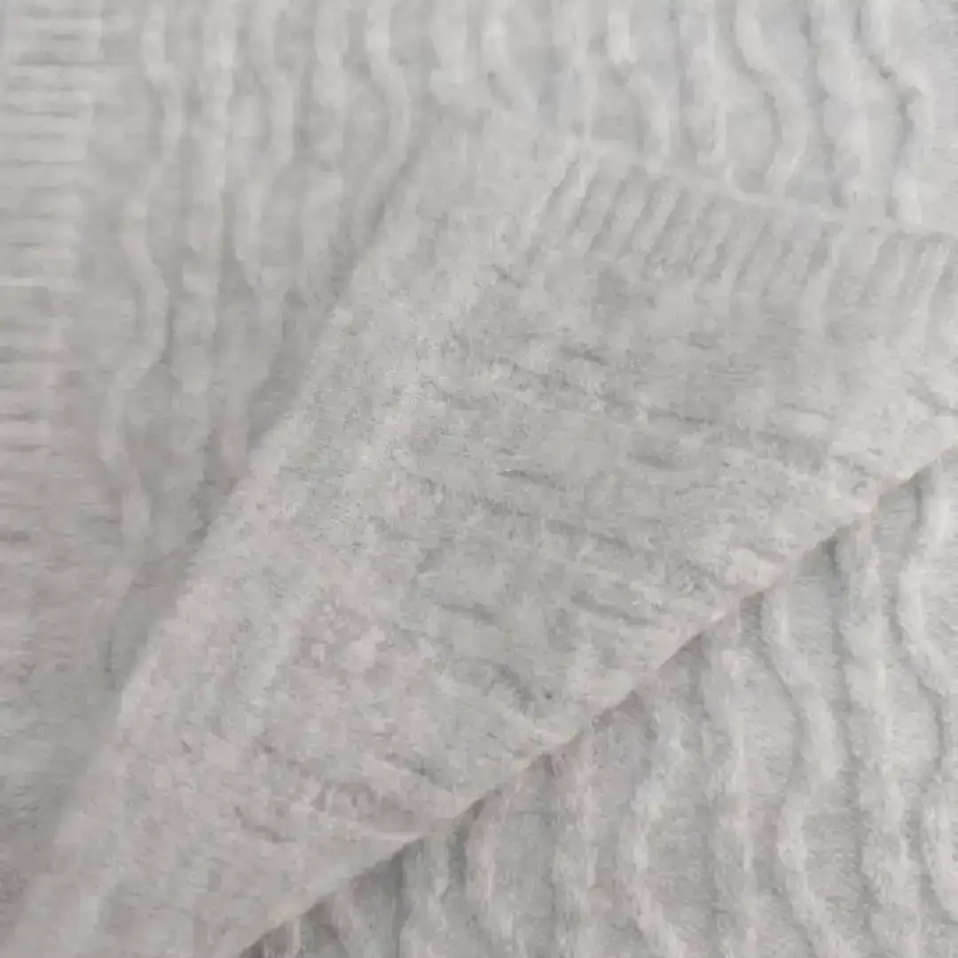 China Yarn for Crop Top,Open Cardigan (Sweater),Full-Zipper Cardigan (Sweater),Round Neck Pullover (Sweater) Mossy Yarn Fancy Yarn Recycled Polyester Acrylic Spandex Wool Gray color buy from China wholesaler bulk order at wholesale price free worldwide shipping Alibaba