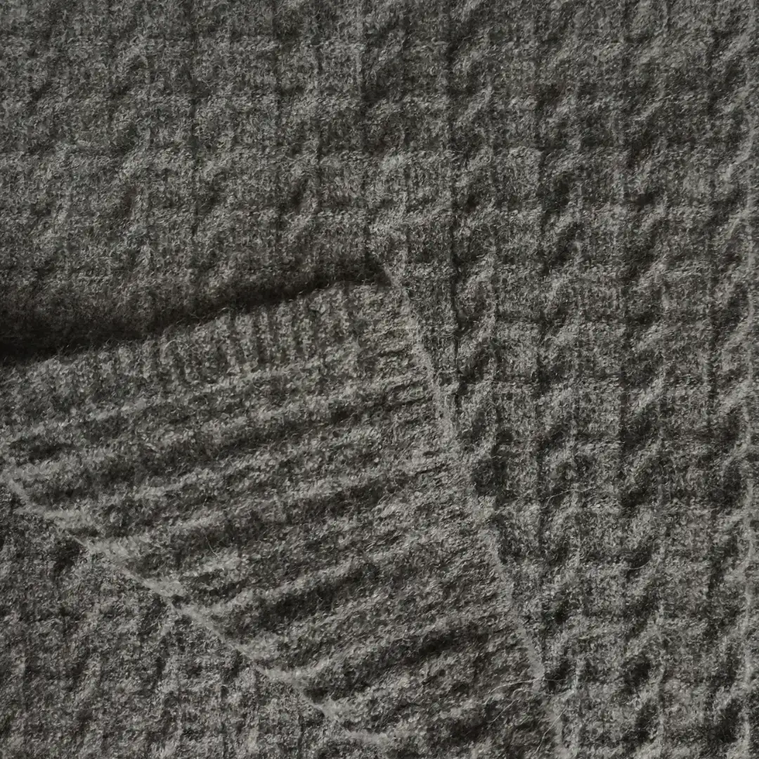 China Yarn for Ladies Vest (Sweater),Men’s Vest (Sweater),Open Cardigan (Sweater),Half-Zipper Cardigan (Sweater),Knitted Jacket (Sweater),Round Neck Pullover (Sweater),Kids Crew-Neck Cardigan (Sweater) Mossy Yarn Fancy Yarn Acrylic Recycled Polyester Wool Spandex Dark Grey color buy from China wholesaler bulk order at wholesale price free worldwide shipping Alibaba