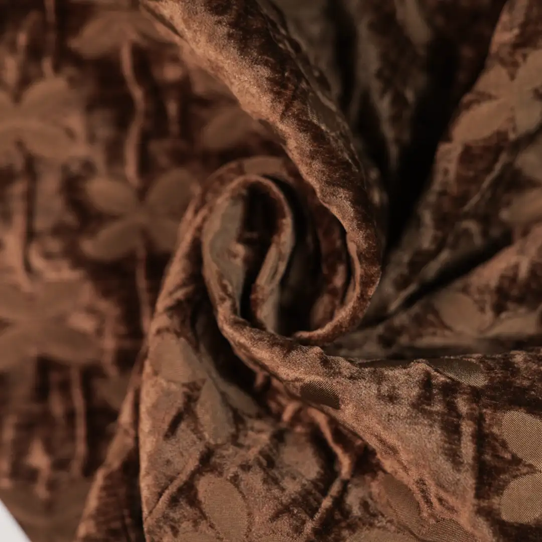 China Fabric for Skirt,Strap Midi Dress Jacquard Woven Blended Fabric Polyester Rayon Nylon COFFEE color buy from China wholesaler bulk order at wholesale price free worldwide shipping Alibaba