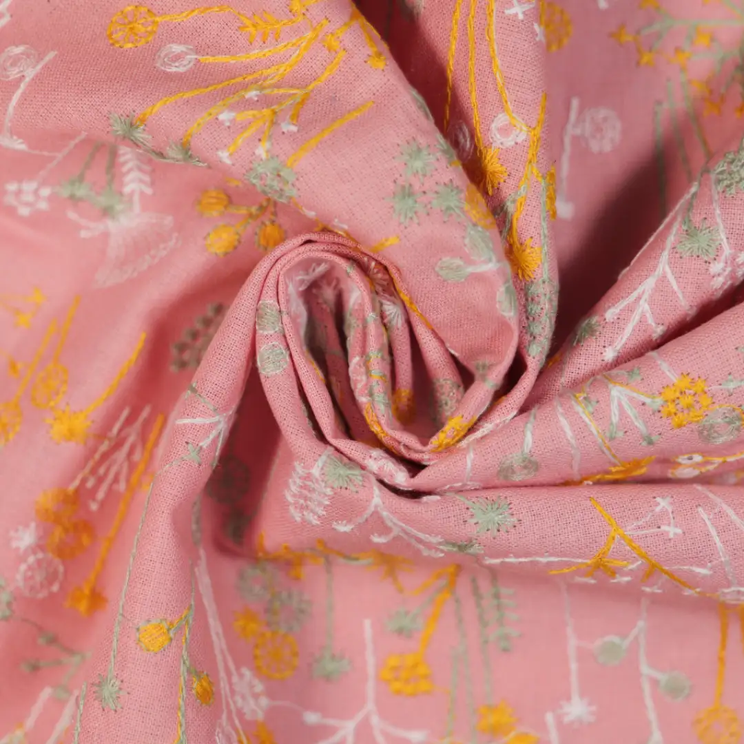 China Fabric for Shirt,Pants,Skirt Linen/Cotton Plain Natural Woven Fabric Cotton Flax pink color buy from China wholesaler bulk order at wholesale price free worldwide shipping Alibaba