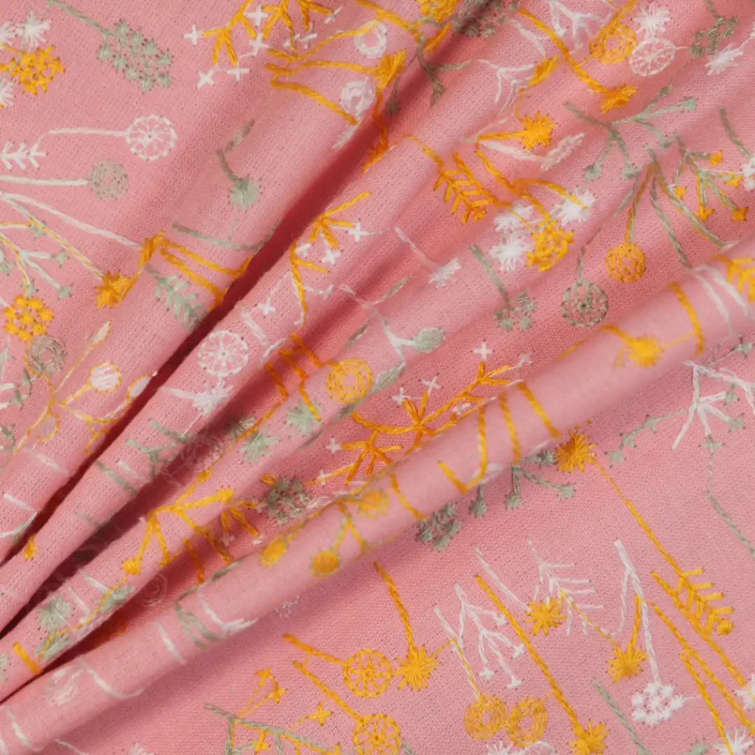 China Fabric for Shirt,Pants,Skirt Linen/Cotton Plain Natural Woven Fabric Cotton Flax pink color buy from China wholesaler bulk order at wholesale price free worldwide shipping Alibaba