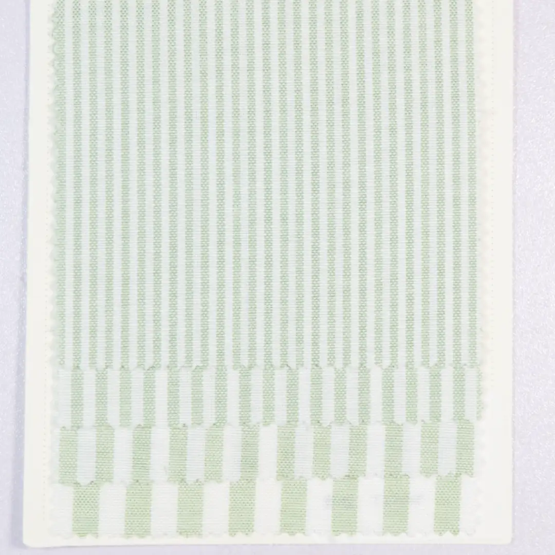 China Fabric for Shirt,Skirt Yarn Dyed Stripe Woven Blended Fabric Cotton Polyester green color buy from China wholesaler bulk order at wholesale price free worldwide shipping Alibaba