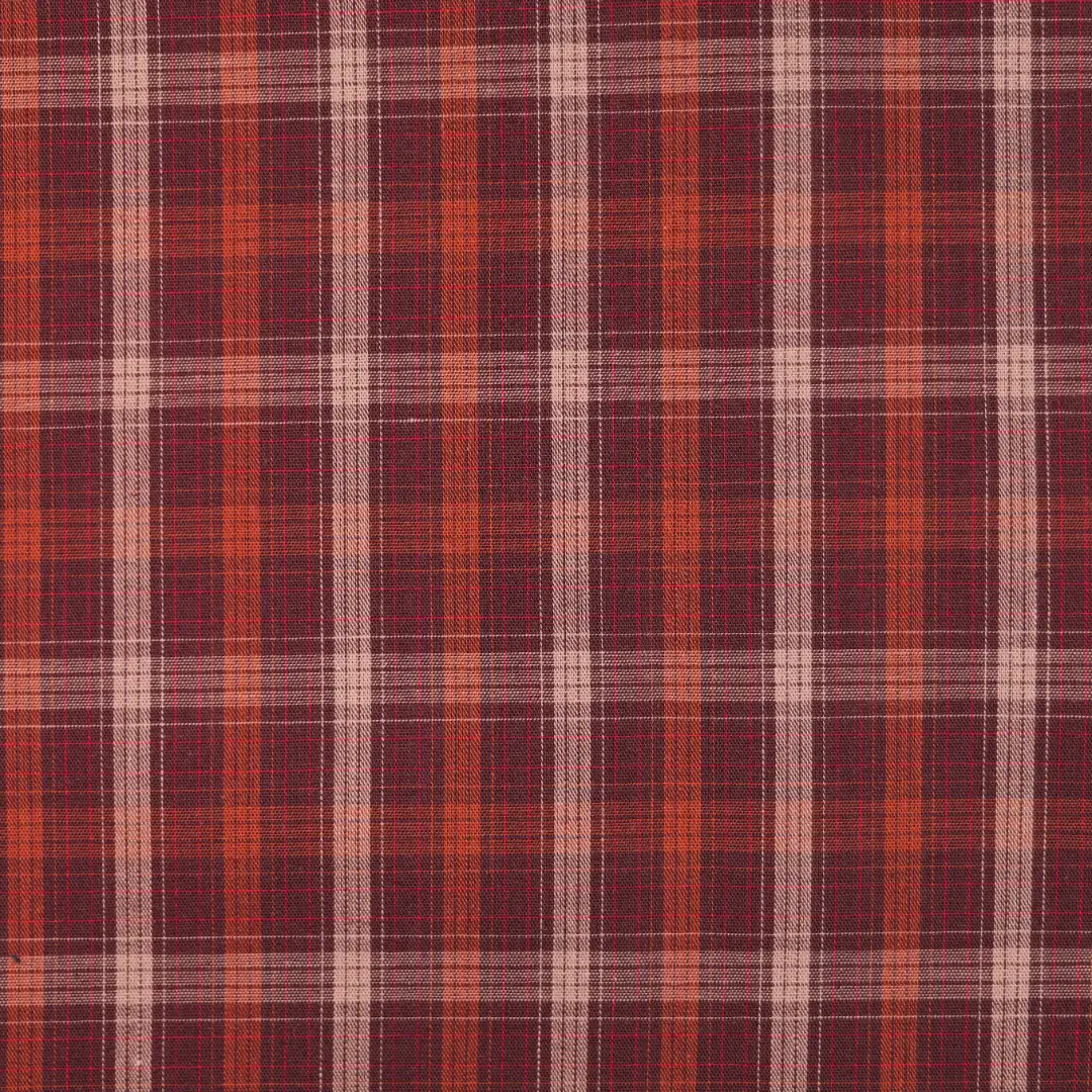 China Fabric for Shirt,Skirt,Backless Beach Dress Yarn Dyed Check Natural Woven Fabric Cotton RED color buy from China wholesaler bulk order at wholesale price free worldwide shipping Alibaba