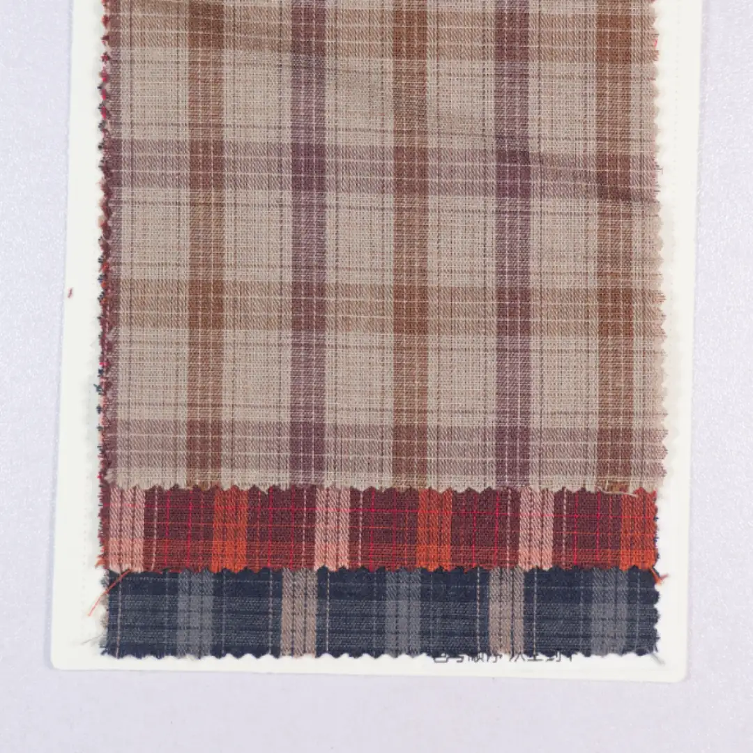 China Fabric for Shirt,Skirt,Backless Beach Dress Yarn Dyed Check Natural Woven Fabric Cotton RED color buy from China wholesaler bulk order at wholesale price free worldwide shipping Alibaba