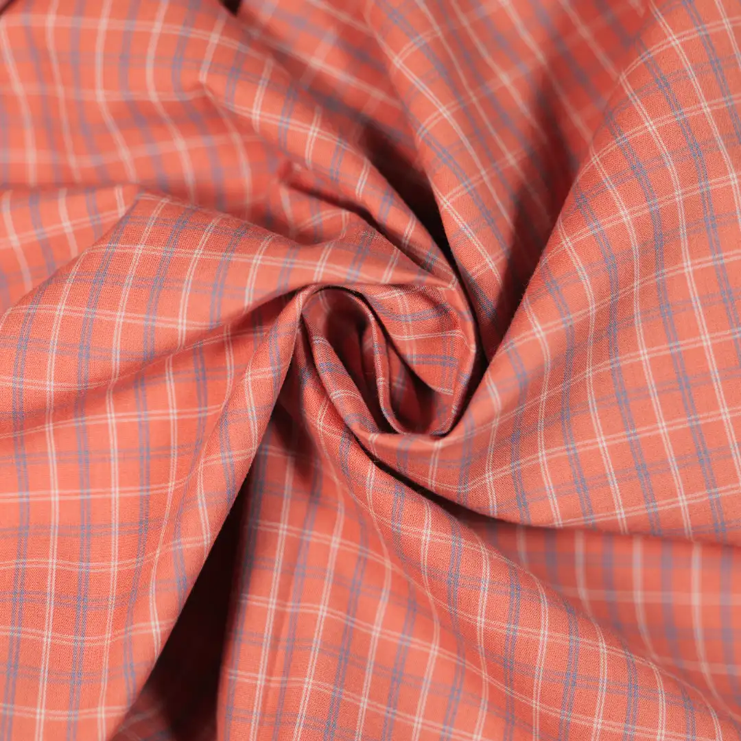 China Fabric for Shirt,Skirt,Backless Beach Dress Yarn Dyed Check Natural Woven Fabric Cotton RED color buy from China wholesaler bulk order at wholesale price free worldwide shipping Alibaba
