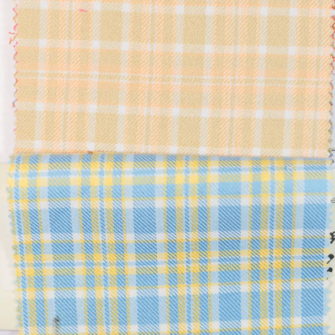 China Fabric for Skirt,Backless Beach Dress,Tank Midi Dress Yarn Dyed Check Woven Blended Fabric Polyester Rayon green color buy from China wholesaler bulk order at wholesale price free worldwide shipping Alibaba
