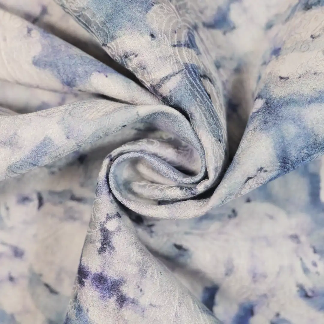 China Fabric for Jackets,Skirt,Suit Jacquard Woven Blended Fabric Cotton Tencel Linen blue3 color buy from China wholesaler bulk order at wholesale price free worldwide shipping Alibaba