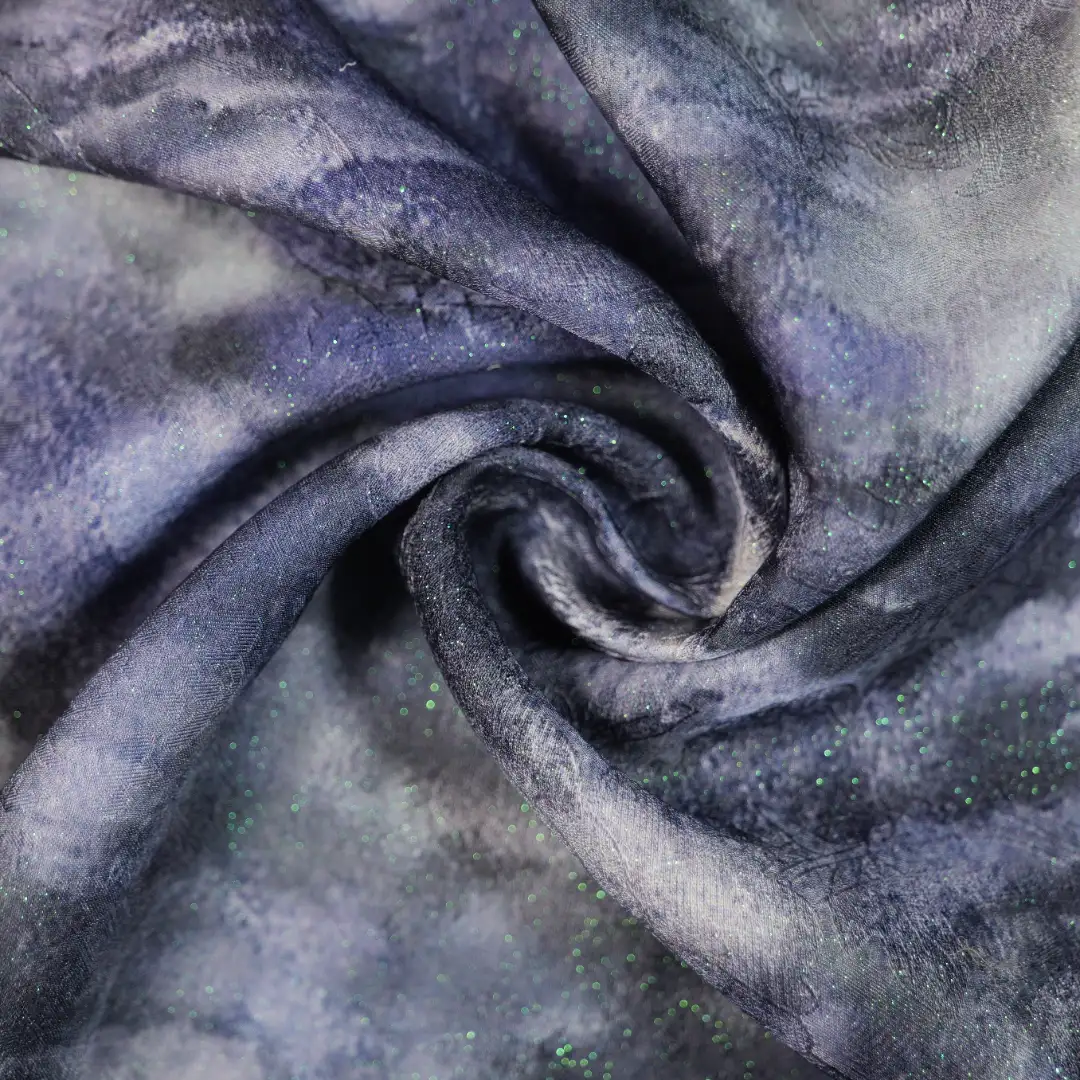 China Fabric for Shirt,Skirt Jacquard Woven Blended Fabric Rayon Cotton Spun Silk Metallic Gold BLUE 3 color buy from China wholesaler bulk order at wholesale price free worldwide shipping Alibaba