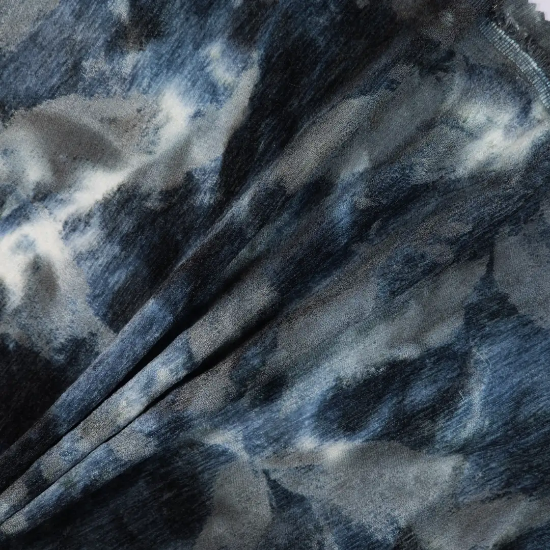 China Fabric for Jackets,Skirt,Trench Coat Jacquard Woven Blended Fabric Polyester Acrylic Nylon RWS Wool Silk BULE 1 color buy from China wholesaler bulk order at wholesale price free worldwide shipping Alibaba