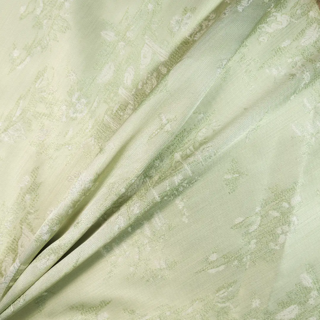 China Fabric for Shirt,Backless Beach Dress Jacquard Woven Blended Fabric Synthetic Silk Polyester LIGT GREEN  1 color buy from China wholesaler bulk order at wholesale price free worldwide shipping Alibaba