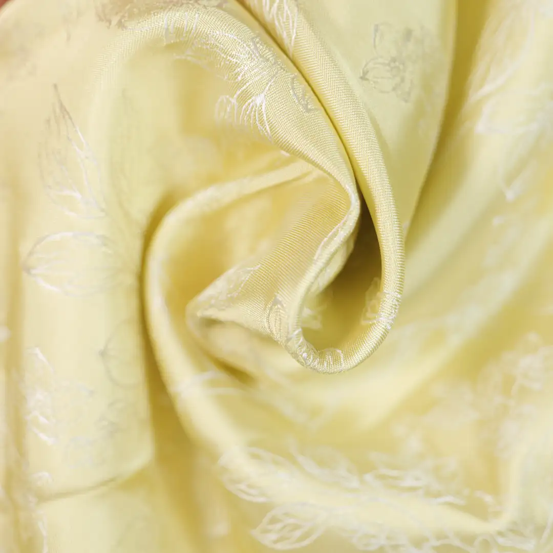 China Fabric for Shirt,Skirt Jacquard Woven Blended Fabric Synthetic Silk Polyester yellow 3 color buy from China wholesaler bulk order at wholesale price free worldwide shipping Alibaba