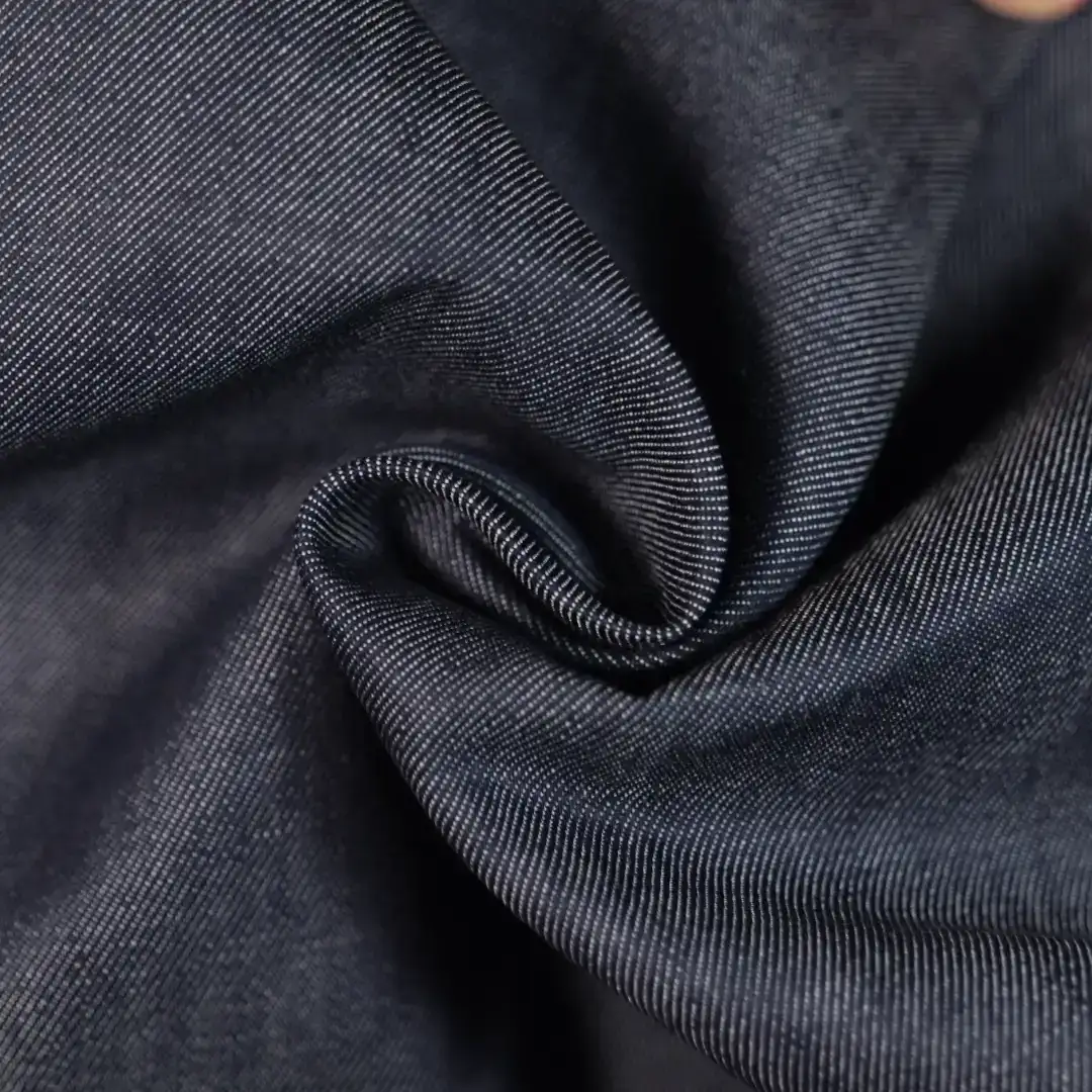 China Fabric for Shirt,Pants,Skirt Cotton/Polyester Denim Denim Cotton Lyocell Acrylic dark blue color buy from China wholesaler bulk order at wholesale price free worldwide shipping Alibaba