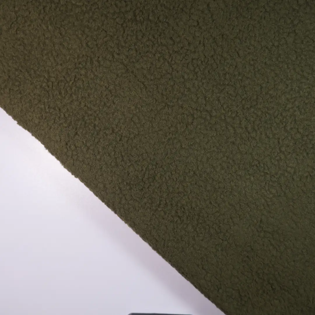 China Fabric for Jackets,Hoodie Polar Fleece Knit Fabric Polyester green color buy from China wholesaler bulk order at wholesale price free worldwide shipping Alibaba