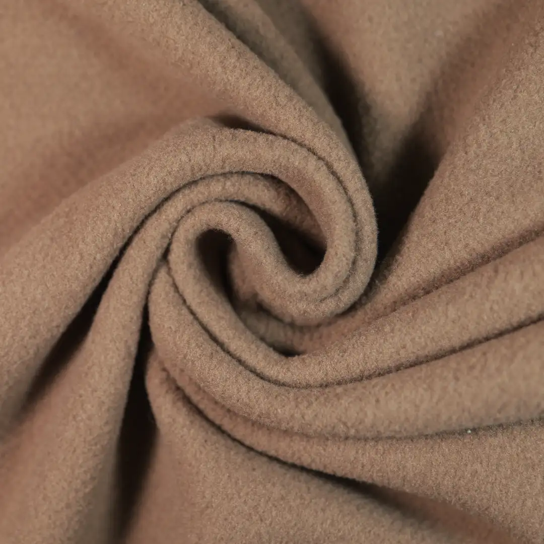 China Fabric for Jackets,Hoodie Polar Fleece Knit Fabric Polyester Spandex brown color buy from China wholesaler bulk order at wholesale price free worldwide shipping Alibaba