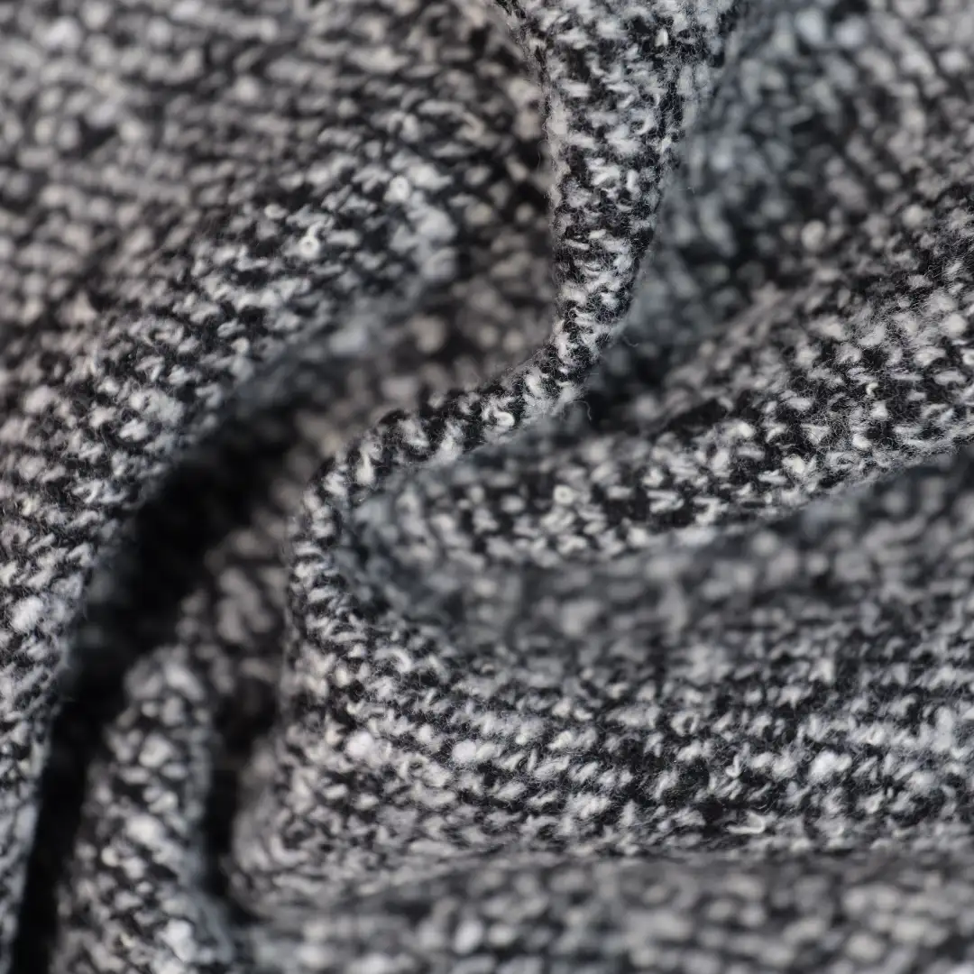 China Fabric for Trench Coat,Overcoat Woolen Tweed Woolen Polyester Wool black&white color buy from China wholesaler bulk order at wholesale price free worldwide shipping Alibaba