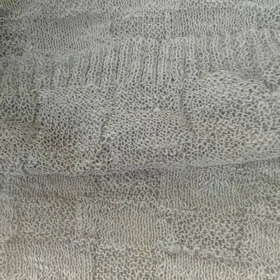 China Yarn for Crop Top Pullover (Sweater),T-shirt (Sweater),Polo T-shirt (Sweater),Hoodie  (Sweater) Knot Yarn Fancy Yarn Polyester Recycled Polyester Gray color buy from China wholesaler bulk order at wholesale price free worldwide shipping Alibaba