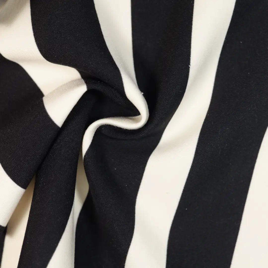China Fabric for T-Shirt,Polo Shirt,Hoodie,Loungewear Yarn-dyed fabric Knit Fabric Polyester Modal Spandex black&white color buy from China wholesaler bulk order at wholesale price free worldwide shipping Alibaba