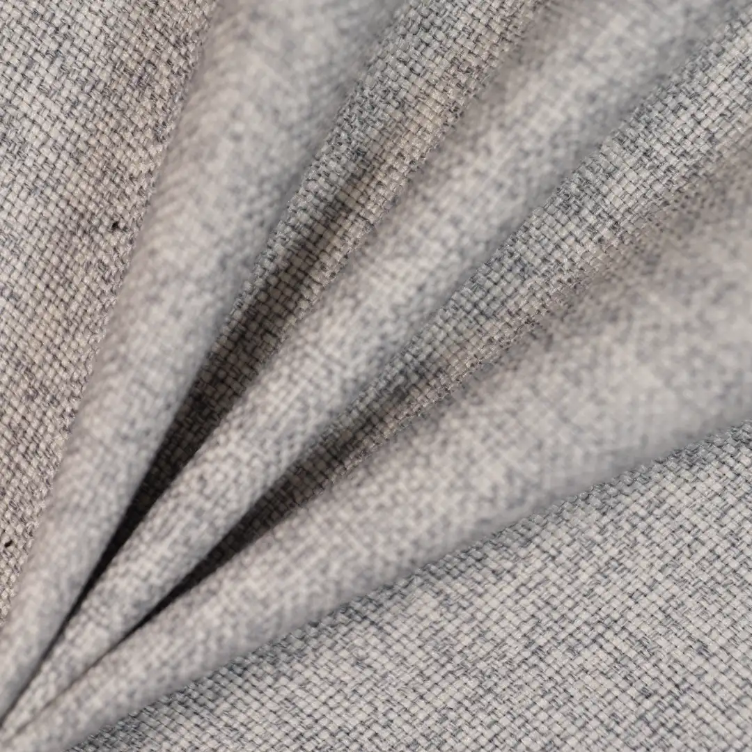 China Fabric for Jackets,Trench Coat,Ladies V-Neck Waist-Tie Vest Chanel-Style Fabric Woolen Polyester Rayon grey color buy from China wholesaler bulk order at wholesale price free worldwide shipping Alibaba