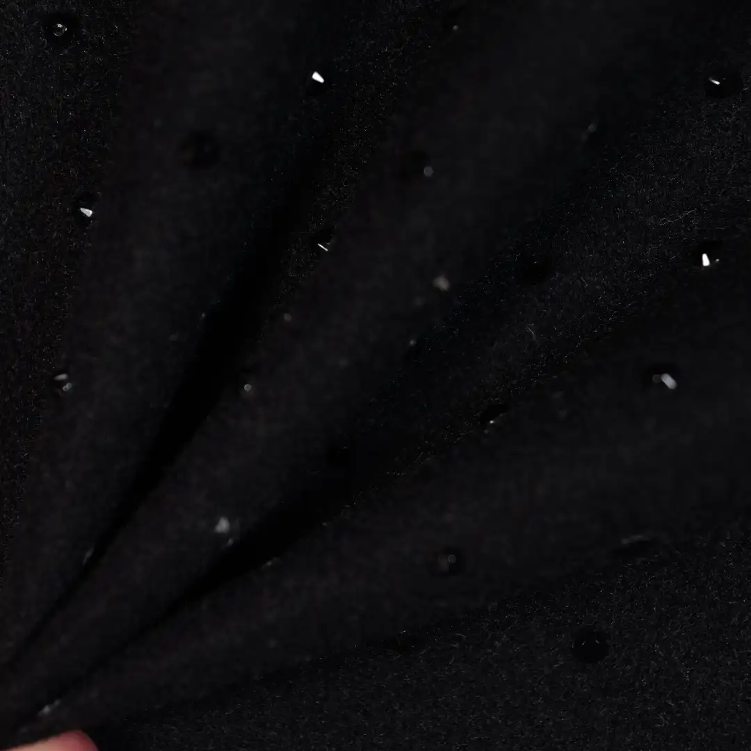 China Fabric for Trench Coat,Overcoat Woolen Tweed Need to Delete Woolen Polyester BLACK color buy from China wholesaler bulk order at wholesale price free worldwide shipping Alibaba