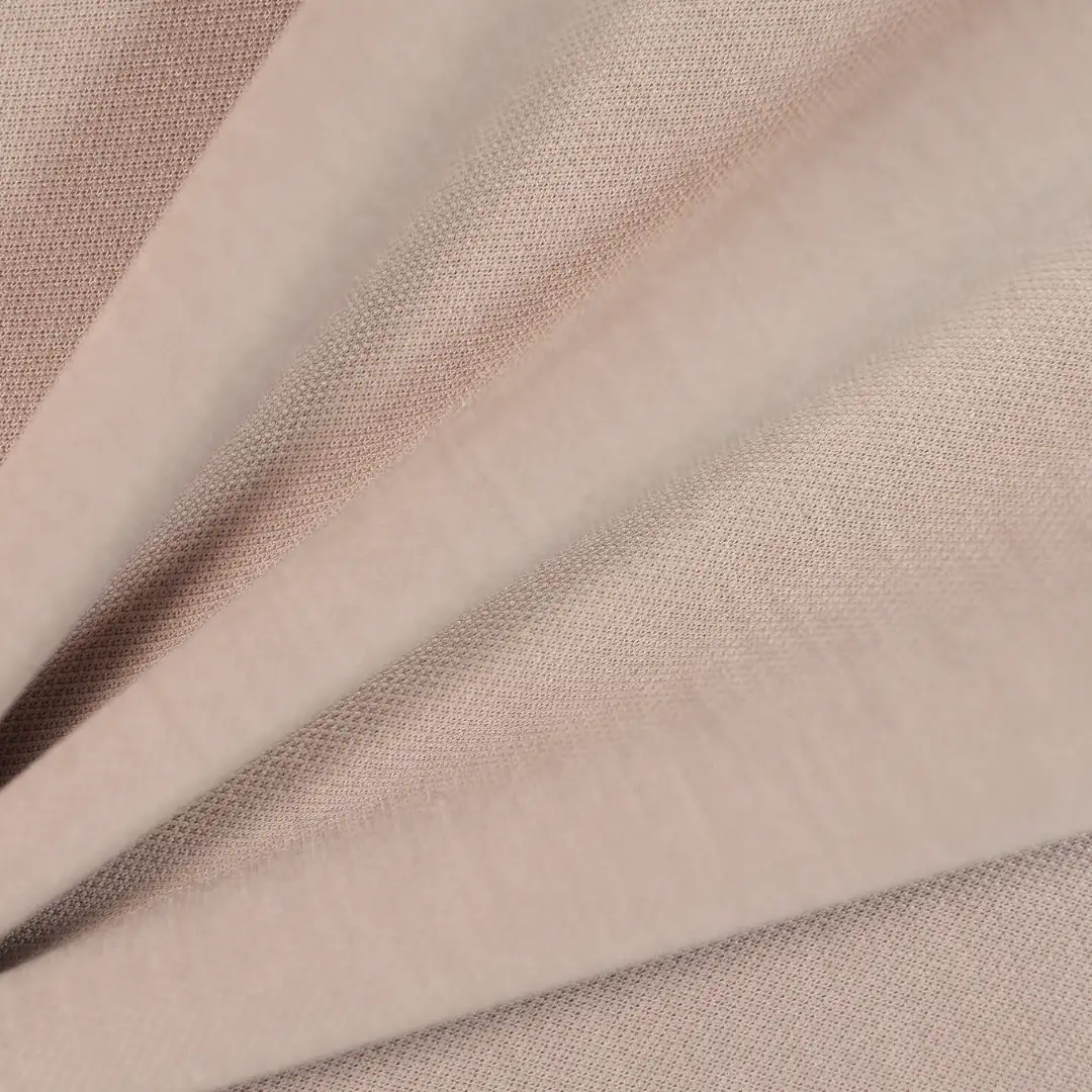 China Fabric for Jackets,Hoodie Pique Knit Fabric Polyester Modal Spandex brown color buy from China wholesaler bulk order at wholesale price free worldwide shipping Alibaba