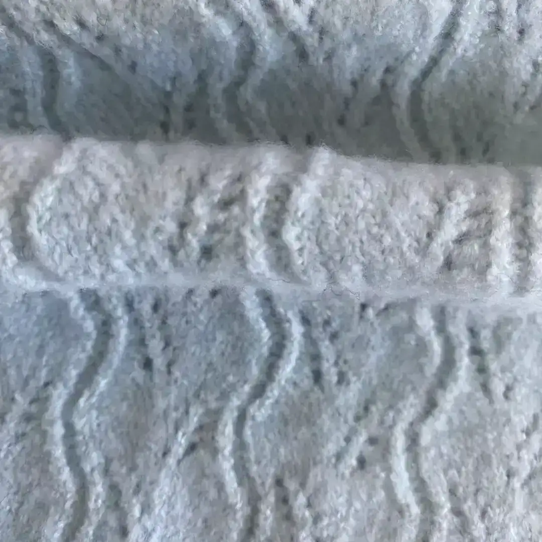 China Yarn for Open Cardigan (Sweater) Mossy Yarn Fancy Yarn Recycled Polyester Polyester Elastane Blue /Grey color buy from China wholesaler bulk order at wholesale price free worldwide shipping Alibaba