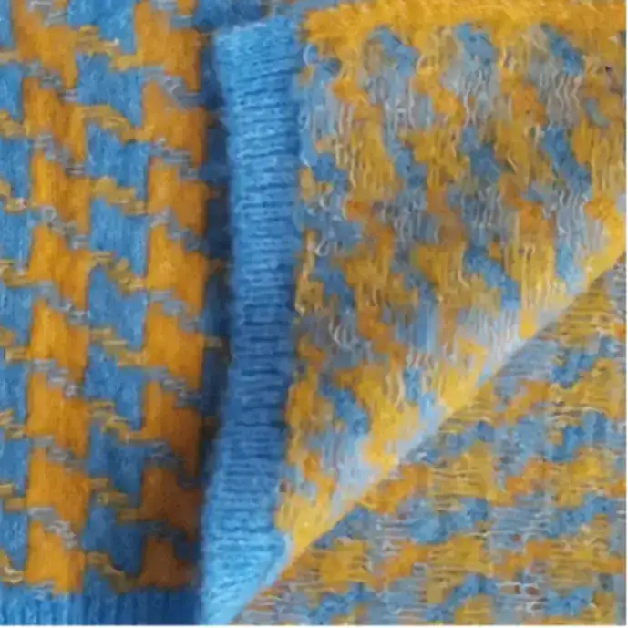 China Yarn for Ladies Vest (Sweater),Half-Zipper Cardigan (Sweater),Round Neck Pullover (Sweater),Women's Pants (Sweater),Roll Neck Jumper (Sweater) Mossy Yarn Fancy Yarn Recycled Polyester Acrylic Polyester Elastane Grey/Blue/Yellow color buy from China wholesaler bulk order at wholesale price free worldwide shipping Alibaba