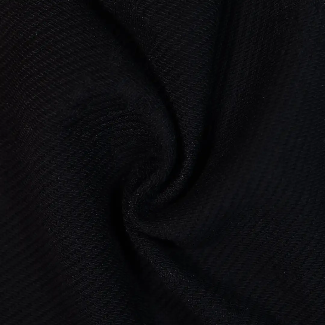 China Fabric for Loungewear Jacquard Knit Fabric Cotton Polyester Spandex black color buy from China wholesaler bulk order at wholesale price free worldwide shipping Alibaba