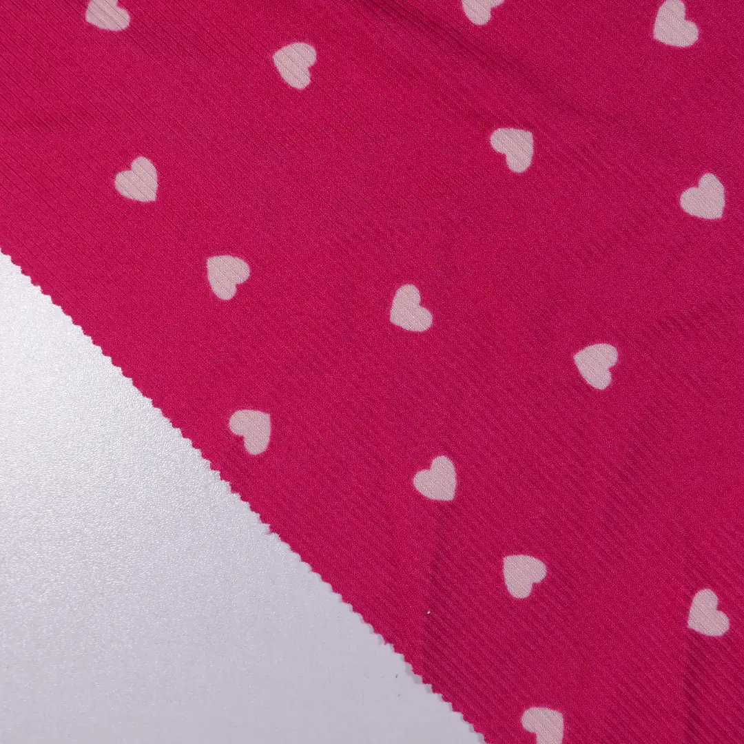 China Fabric for Loungewear Rib Knit Fabric Polyester Spandex rose-red color buy from China wholesaler bulk order at wholesale price free worldwide shipping Alibaba
