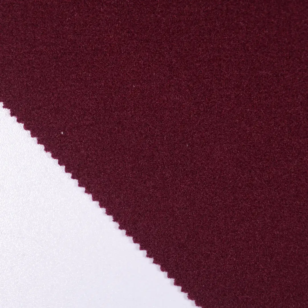 China Fabric for Jackets,Overcoat Knit Woolen Fabric Woolen Polyester purplish red color buy from China wholesaler bulk order at wholesale price free worldwide shipping Alibaba