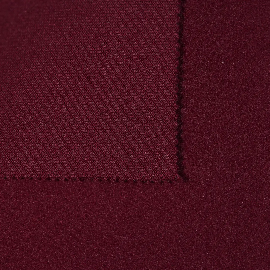 China Fabric for Jackets,Overcoat Knit Woolen Fabric Woolen Polyester purplish red color buy from China wholesaler bulk order at wholesale price free worldwide shipping Alibaba