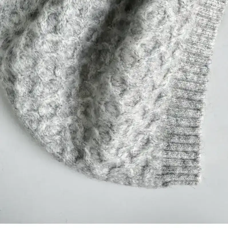 China Yarn for Half-Zipper Cardigan (Sweater),Knitted Jacket (Sweater),Hoodie  (Sweater) Air Spun Yarn Fancy Yarn Recycled Polyester Polyester Acrylic Nylon Wool Light gray with flowers color buy from China wholesaler bulk order at wholesale price free worldwide shipping Alibaba