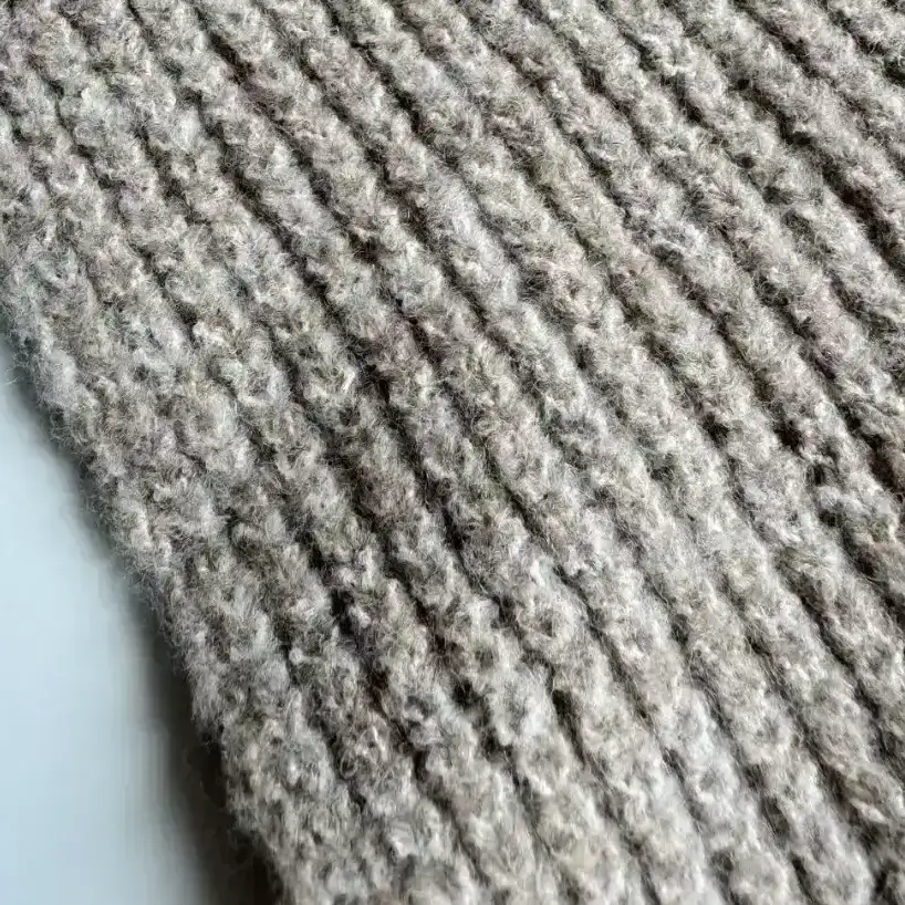 China Yarn for Open Cardigan (Sweater),Full-Zipper Cardigan (Sweater),Round Neck Pullover (Sweater),Hoodie  (Sweater) Mossy Yarn Fancy Yarn Recycled Polyester Acrylic Spandex Camel color color buy from China wholesaler bulk order at wholesale price free worldwide shipping Alibaba