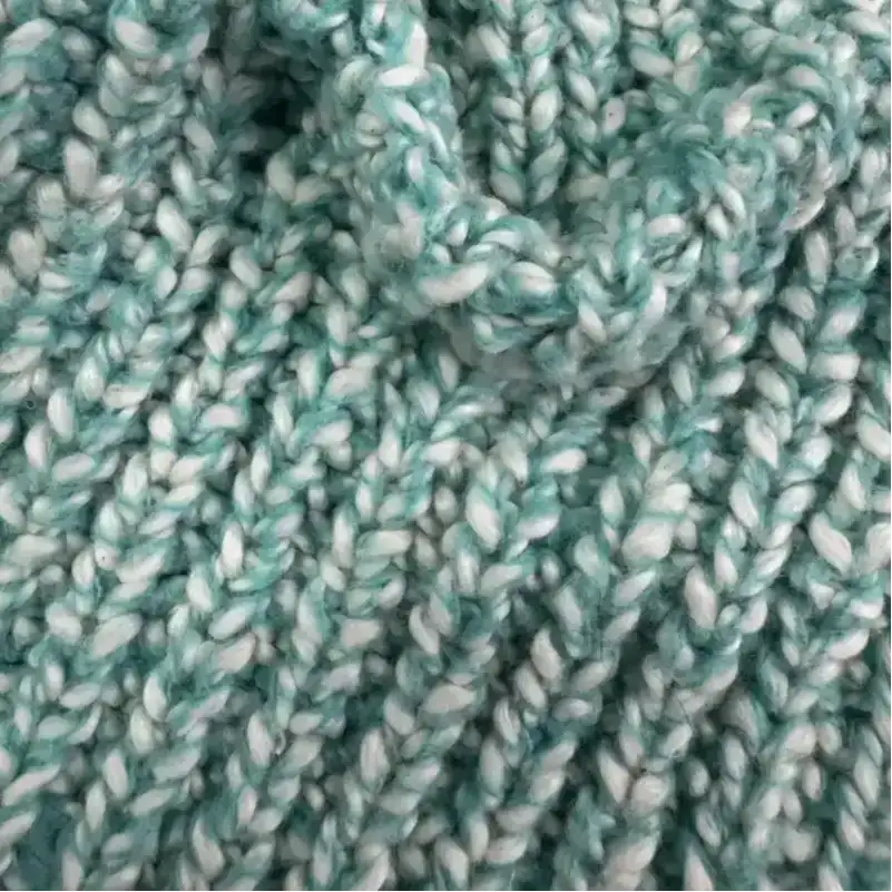 China Yarn for Full-Zipper Cardigan (Sweater),Half-Zipper Cardigan (Sweater),Crop Top Pullover (Sweater),Dresses (Cardigan Open) (Sweater) Mossy Yarn Fancy Yarn BCI Cotton Recycled Polyester Spandex Lake Blue color buy from China wholesaler bulk order at wholesale price free worldwide shipping Alibaba