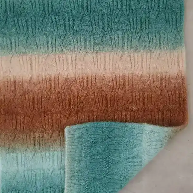 China Yarn for Knitted Jacket (Sweater) Mossy Yarn Fancy Yarn Acrylic Recycled Polyester Elastane Wool Peacock blue color buy from China wholesaler bulk order at wholesale price free worldwide shipping Alibaba