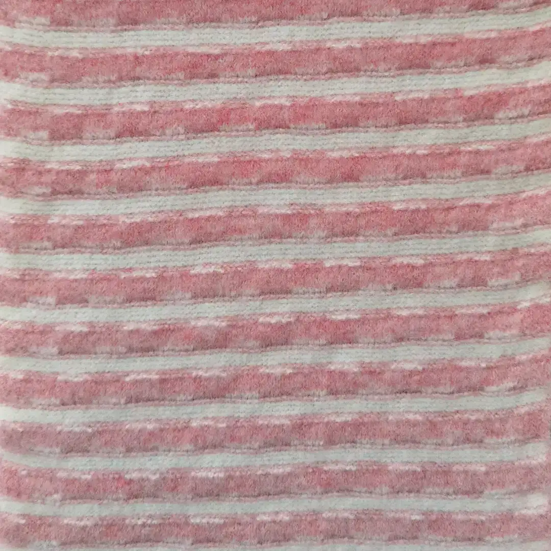 China Yarn for Full-Zipper Cardigan (Sweater),Shirt Long Sleeve Button (Sweater),Shirt Long Sleeve Zipper (Sweater) Mossy Yarn Fancy Yarn Polyester Polyamide Spandex RWS Wool Pink and white color buy from China wholesaler bulk order at wholesale price free worldwide shipping Alibaba