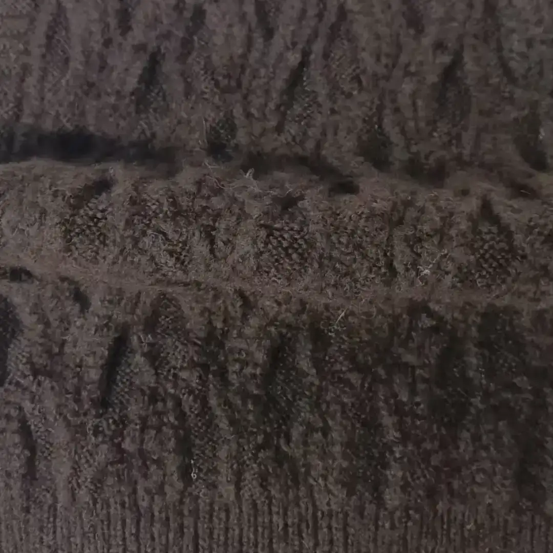 China Yarn for Ladies Vest (Sweater),Men’s Vest (Sweater),Open Cardigan (Sweater),Full-Zipper Cardigan (Sweater),Half-Zipper Cardigan (Sweater) Mossy Yarn Fancy Yarn Polyester Wool Spandex Recycled Polyester brown color buy from China wholesaler bulk order at wholesale price free worldwide shipping Alibaba