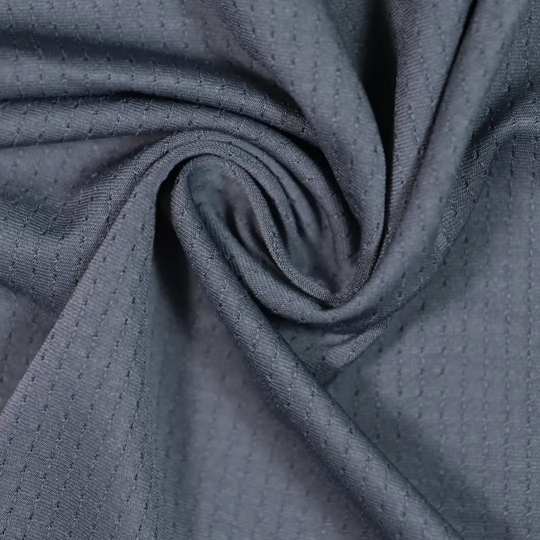 China Fabric for T-Shirt,Polo Shirt Birdeye Mesh Knit Fabric Polyester Spandex grey color buy from China wholesaler bulk order at wholesale price free worldwide shipping Alibaba