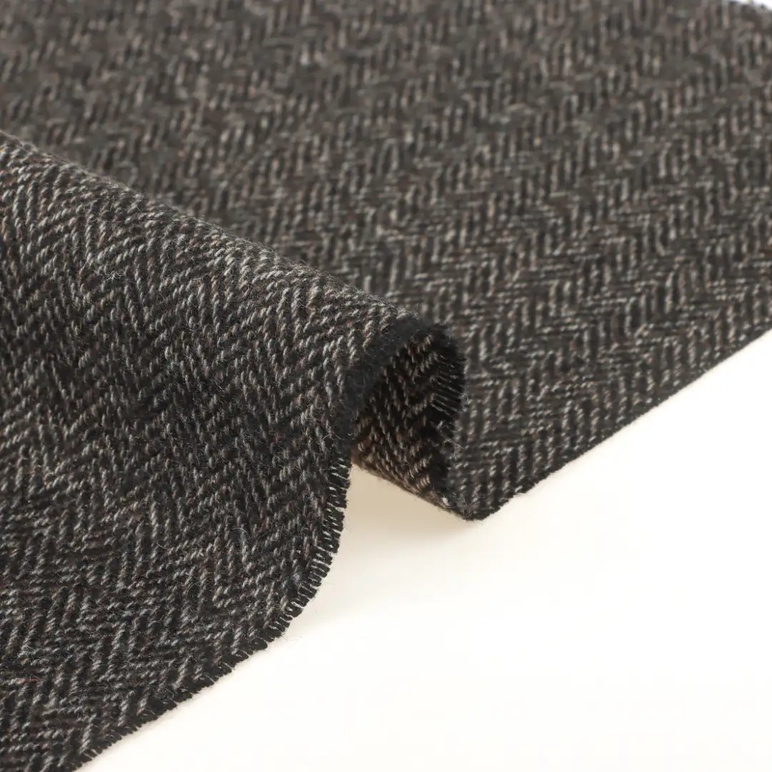 China Fabric for Jackets,Skirt,Trench Coat,Overcoat,Waist coat Woolen Herringbone Woolen Polyester Wool Other coffee color buy from China wholesaler bulk order at wholesale price free worldwide shipping Alibaba