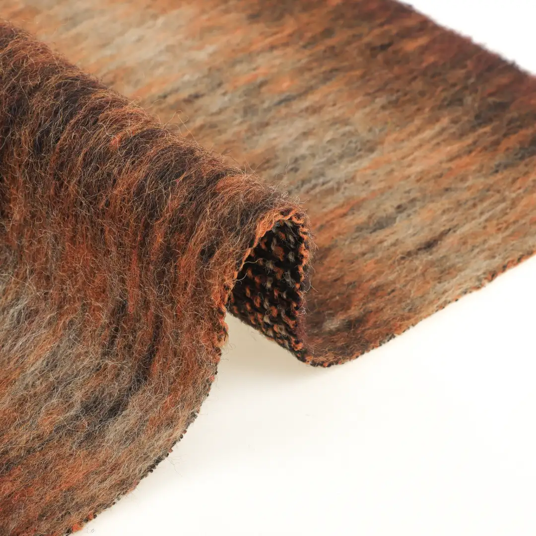 China Fabric for Jackets,Trench Coat,Overcoat Woolen Overcoat Woolen Polyester Wool Other Orange color buy from China wholesaler bulk order at wholesale price free worldwide shipping Alibaba