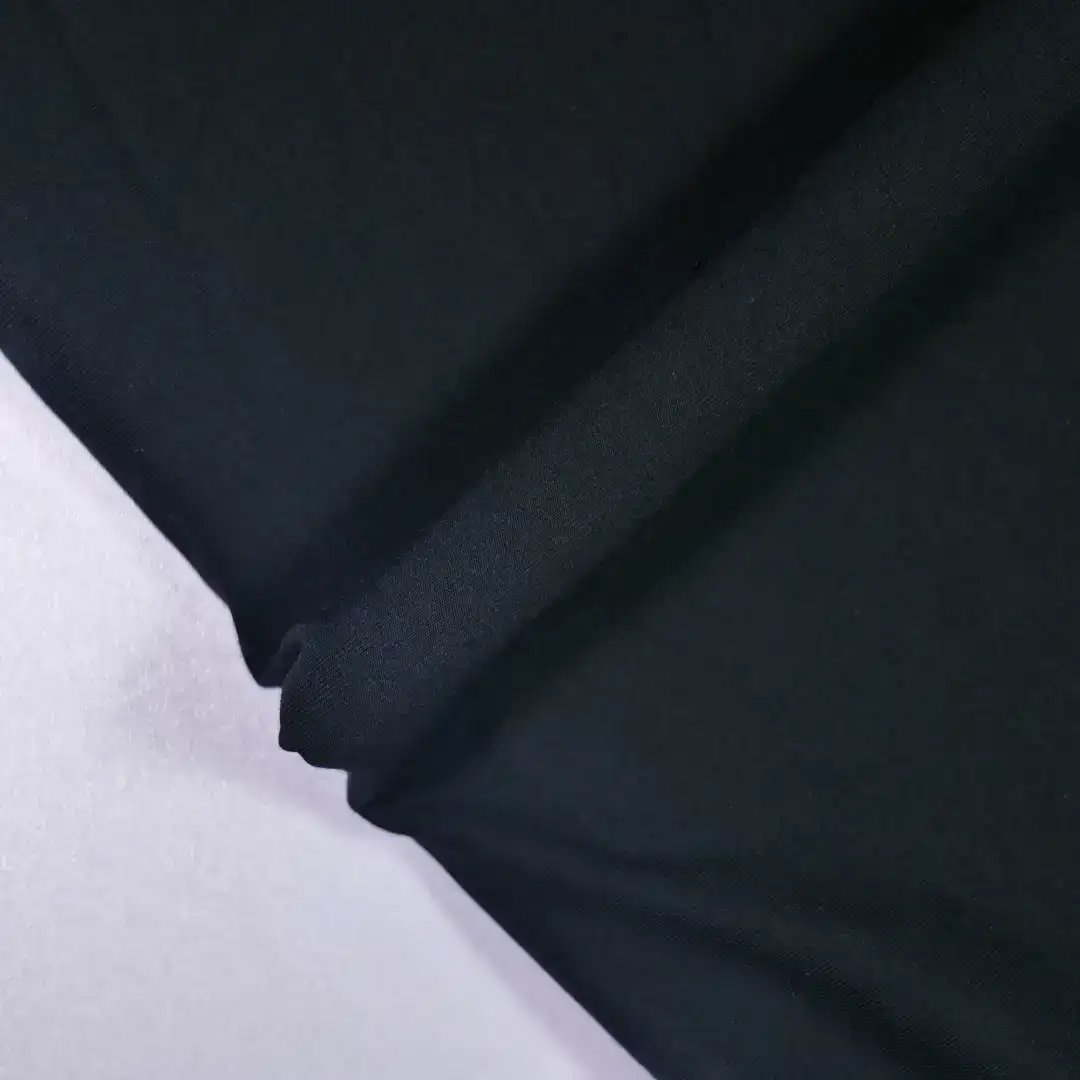 China Fabric for T-Shirt Single Jersey Knit Fabric Bamboo Spandex black color buy from China wholesaler bulk order at wholesale price free worldwide shipping Alibaba