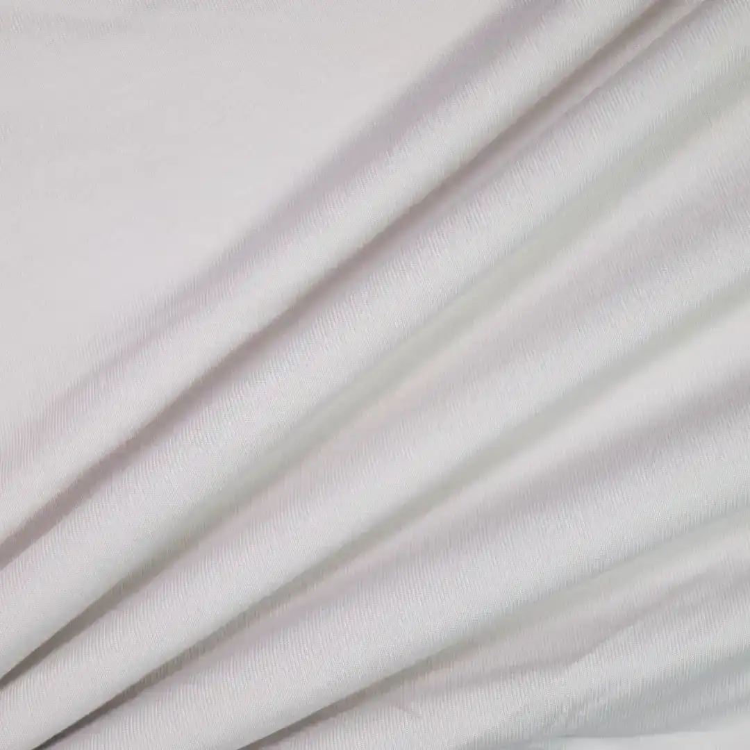 China Fabric for T-Shirt Single Jersey Knit Fabric Bamboo Elastane white color buy from China wholesaler bulk order at wholesale price free worldwide shipping Alibaba