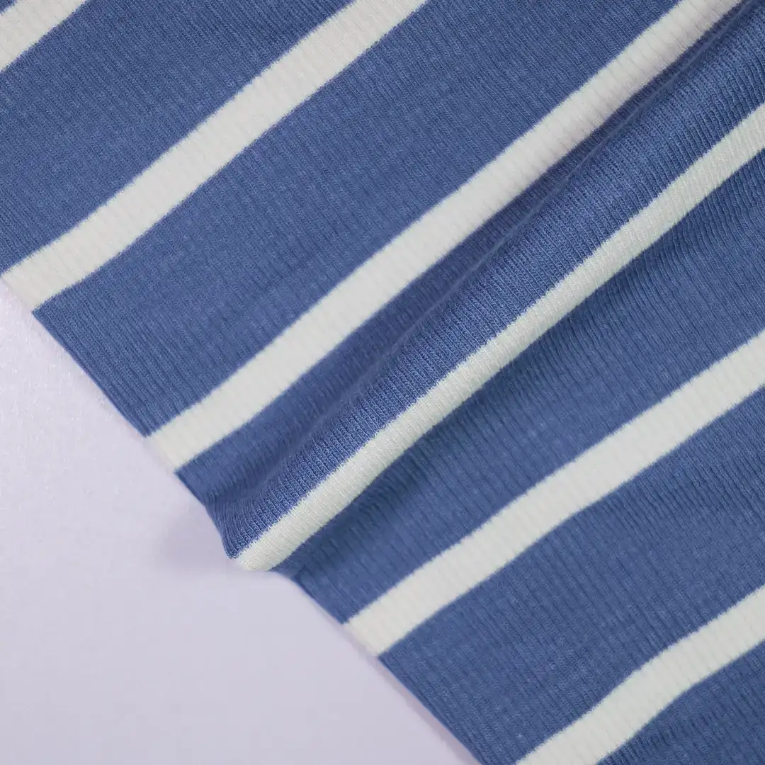 China Fabric for T-Shirt,Jogger,Ruffle Shirt Dress,Strap Midi Dress Rib Knit Fabric Merino Wool Elastane Navy color buy from China wholesaler bulk order at wholesale price free worldwide shipping Alibaba