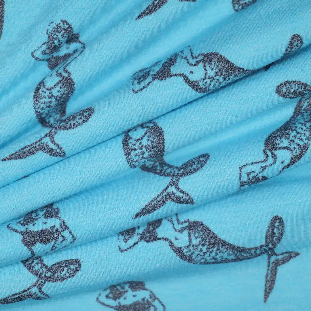 China Fabric for T-Shirt,Ruffle Shirt Dress,Strap Midi Dress,Tank Wrap Midi Dress Single Jersey Knit Fabric Cotton Polyester Elastane blue color buy from China wholesaler bulk order at wholesale price free worldwide shipping Alibaba