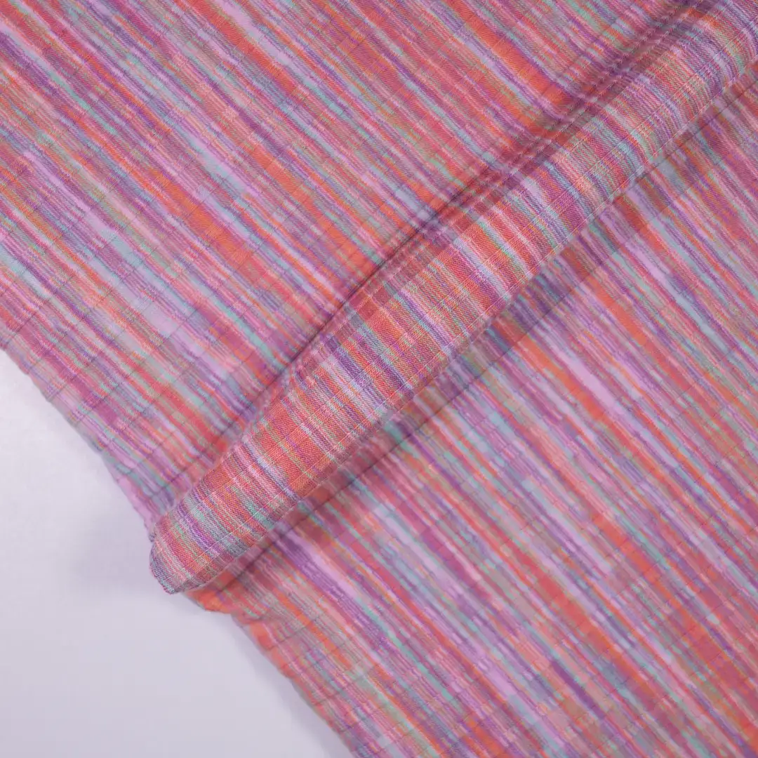 China Fabric for T-Shirt,Jogger,Ruffle Shirt Dress,Strap Midi Dress Rib Knit Fabric Cotton Polyester Elastane Pink color buy from China wholesaler bulk order at wholesale price free worldwide shipping Alibaba
