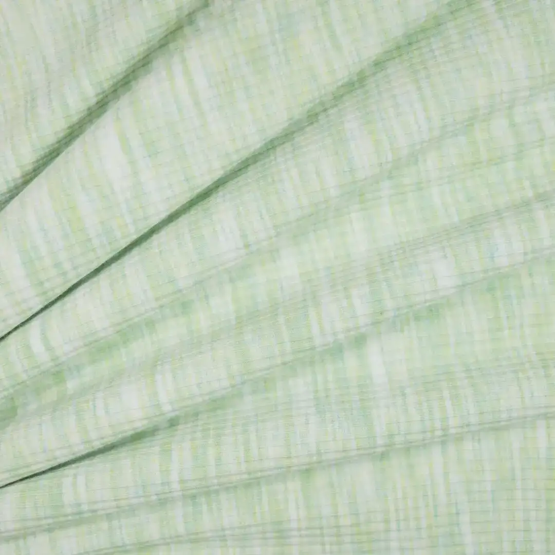 China Fabric for T-Shirt,Ruffle Shirt Dress,Strap Midi Dress,Tier Midi Shirt Dress Rib Knit Fabric Cotton Polyester Elastane light green color buy from China wholesaler bulk order at wholesale price free worldwide shipping Alibaba