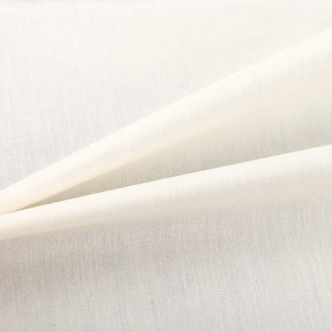 China Fabric for Shirt,Skirt,Shorts,Padded Jacket,Loungewear Poplin Natural Woven Fabric Cotton off-white color buy from China wholesaler bulk order at wholesale price free worldwide shipping Alibaba