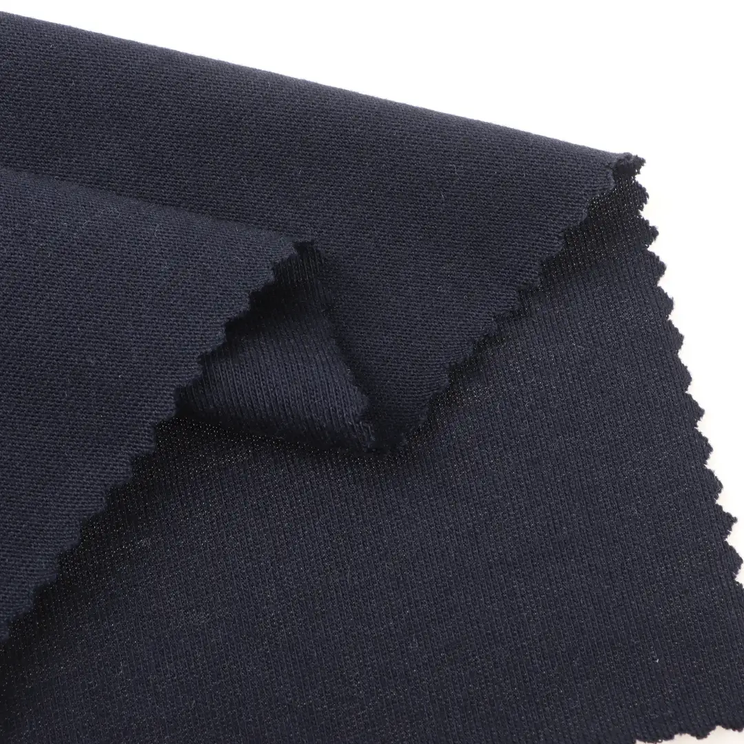 China Fabric for T-Shirt,Tank Top,Crop Top,Hoodie,Loungewear Single Jersey Knit Fabric Modal Cotton navy color buy from China wholesaler bulk order at wholesale price free worldwide shipping Alibaba